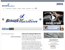 Tablet Screenshot of bergenmaritim.no